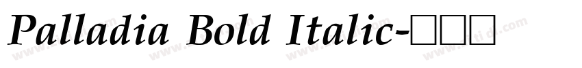 Palladia Bold Italic字体转换